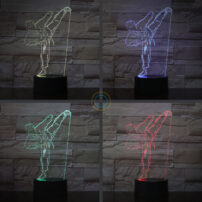 Remote Illusion Desk Lamp Karate Judo