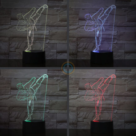 Remote Illusion Desk Lamp Karate Judo