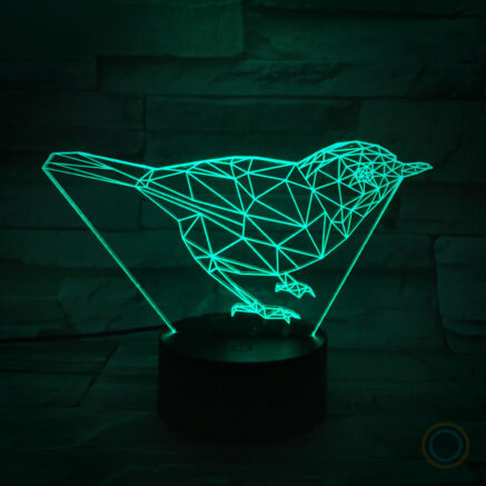Robin Bird Acrylic Light Modern Desk Lamp