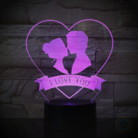 Romantic Heart Portrait Desk Lamp