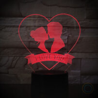 Romantic Heart Portrait Desk Lamp