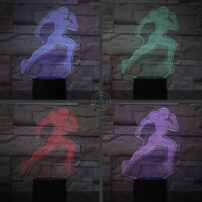 Running Girl Desk Lamp Runner Night Light