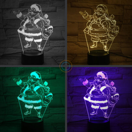 Santa Claus Night Light Christmas Desk Lamp