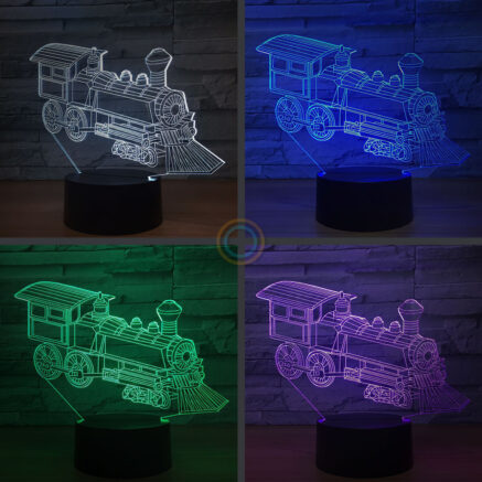 Steam Locomotive Lamp Train Night Light