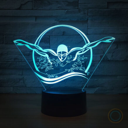 Swimmer Desk Lamp Swim LED Night Light