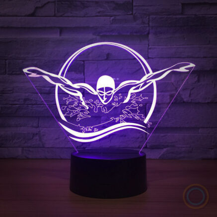 Swimmer Desk Lamp Swim LED Night Light