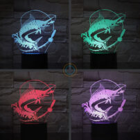 Swordfish Desk Lamp Sea Fishing Night Light