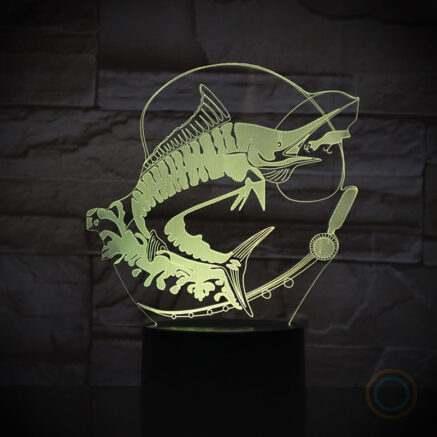 Swordfish Desk Lamp Sea Fishing Night Light