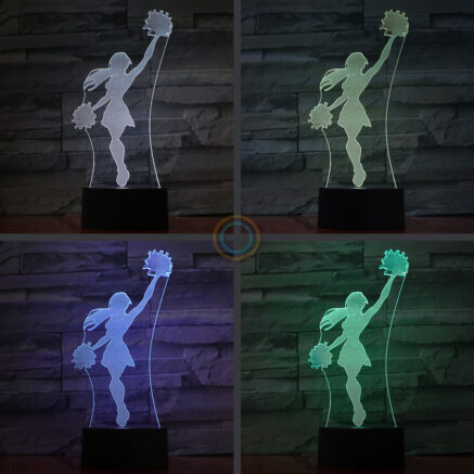 Teen Cheerleader Table Night Light LED