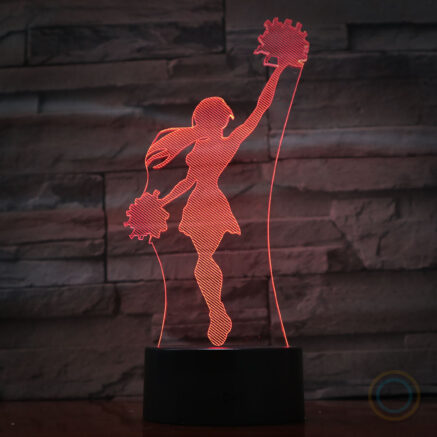 Teen Cheerleader Table Night Light LED