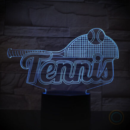 Tennis Ball Racquet Night Light Tennis Lamp