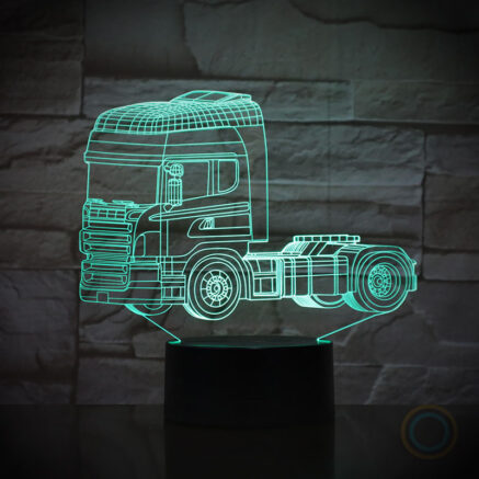 Trailer Truck Desk Lamp LED Touch Night Light