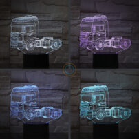 Trailer Truck Desk Lamp LED Touch Night Light