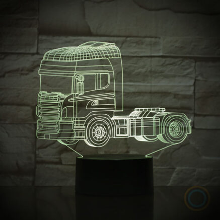 Trailer Truck Desk Lamp LED Touch Night Light