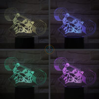 Weightlifting Man Night Light LED Lamp